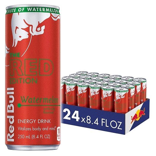 red bull energy drinks red edition watermelon flavor