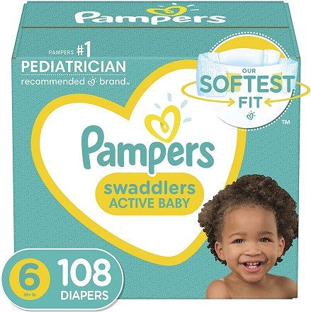 pampers swaddlers size 6 106 diapers