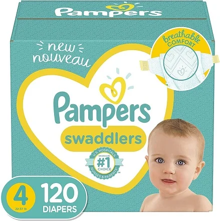 pampers swaddlers size 4 120 diapers