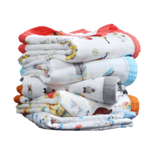 Organic New Bamboo Design Cotton Muslin Baby Swaddle Blanket