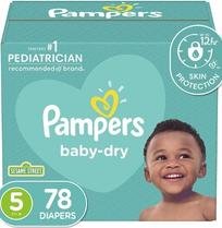 Pampers baby dry size 5 78 diapers pack