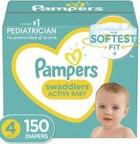 pampers swaddlers size 4