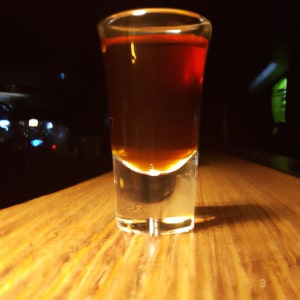 Jagerbomb (Jagermeister with red bull)