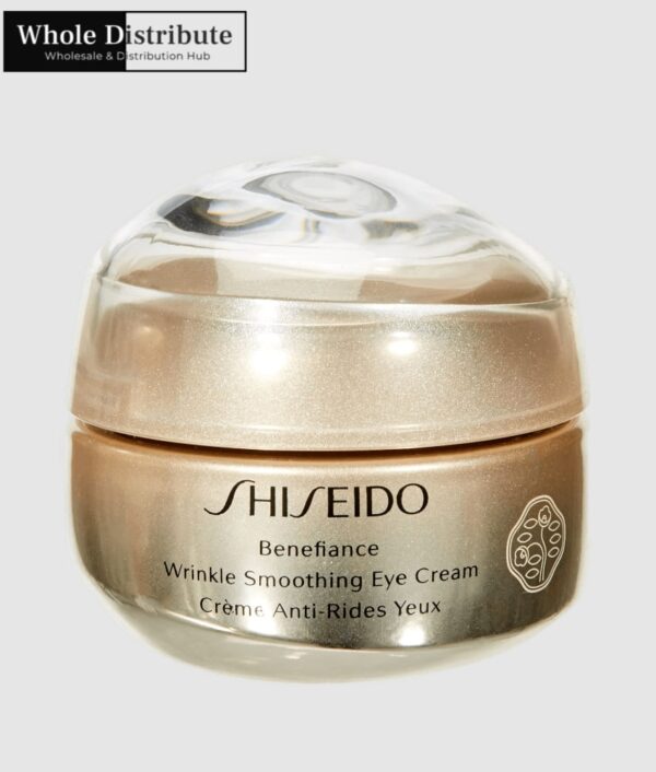 shiseido benefiance wrinkle smoothing eye cream available at a wholesale price